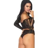 LEG AVENUE Ensemble Top Et String Dentelle Mode -Meilleur Lingerie Magasin ensemble top et string dentelle mode