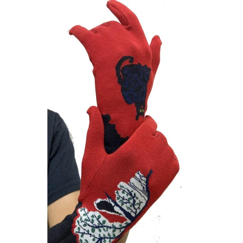 Gants Berthe Aux Grands Pieds Chats Et Oiseau Perché 3 Gants Berthe Aux Grands Pieds Chats Et Oiseau Perché