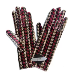 Gants Polaire Imprimé Ixli Carreaux Et Cubes Psyché