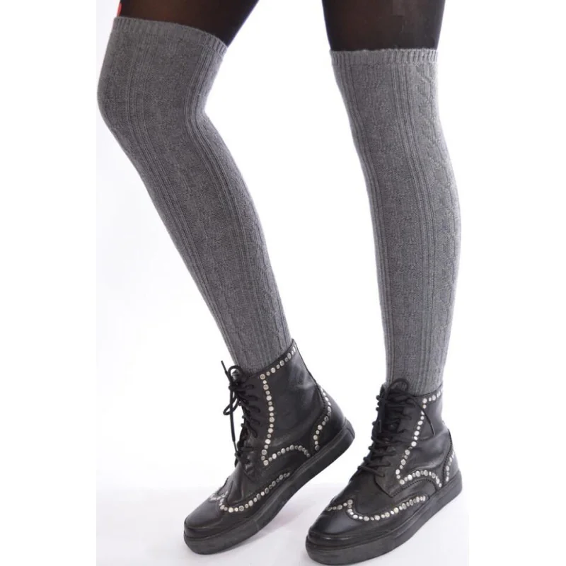 Guêtres Torsadées Laine Et Cachemire 4 Guêtres Torsadées Laine Et Cachemire – Image 2