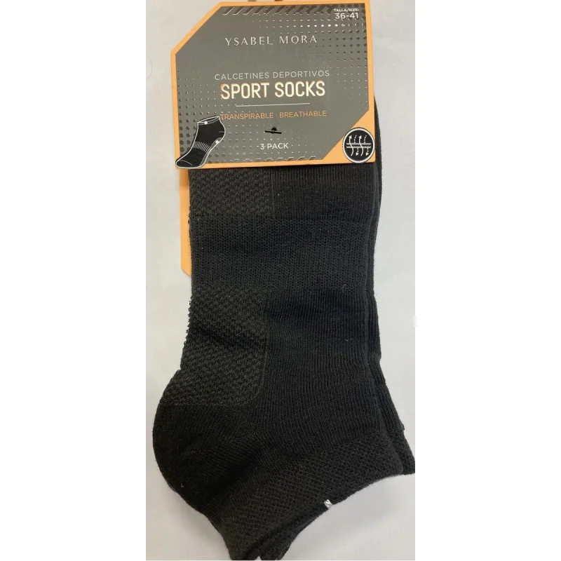 Lot 3 Paires Socquettes Coton Sport Ysabel Mora 3 Lot 3 Paires Socquettes Coton Sport Ysabel Mora