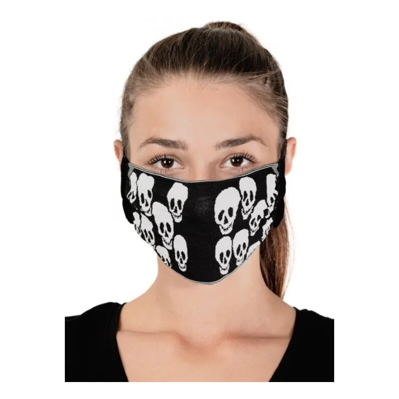 Lot De 2 Masques Barrières Têtes De Morts 4 Lot De 2 Masques Barrières Têtes De Morts – Image 2