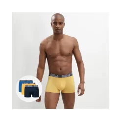 Lot De 3 Boxers Homme Dim Coton Mix Powers