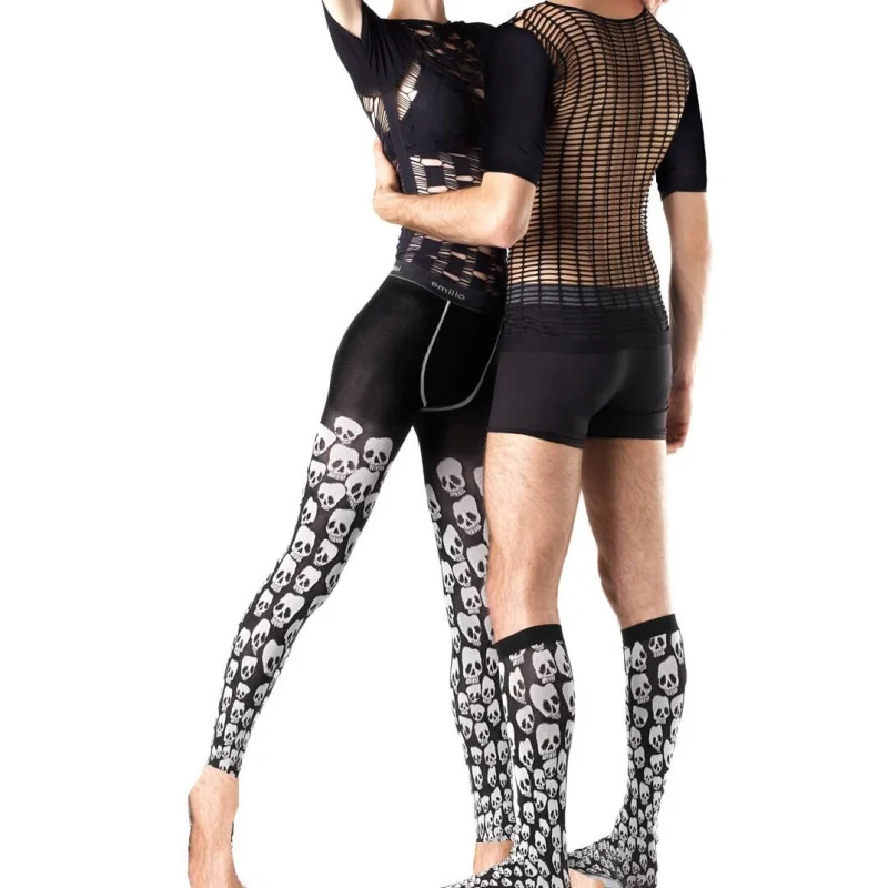 Meggings Emilio Cavallini Têtes De Morts Unisex 3 Meggings Emilio Cavallini Têtes De Morts Unisex
