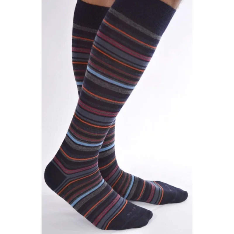 Mi Bas Rayures Fines En Laine 3 Mi Bas Rayures Fines En Laine