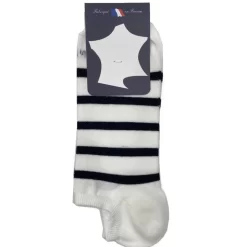 Mini Chaussettes Invisibles à Rayures Perrin -Meilleur Lingerie Magasin mini chaussettes invisibles a rayures perrin 2