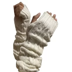 Mitaines Longues Torsadée En Laine