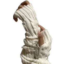 Mitaines Longues Torsadée En Laine 10 Mitaines Longues Torsadée En Laine -Meilleur Lingerie Magasin mitaines longues torsadee en laine 1 3