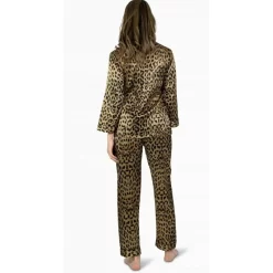 Pyjama Satin Imprimé Leopard -Meilleur Lingerie Magasin pyjama satin imprime leopard 2