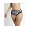 Slip Dim Generous Imprimé Fleurs Noires -Meilleur Lingerie Magasin slip dim generous imprime fleurs noires