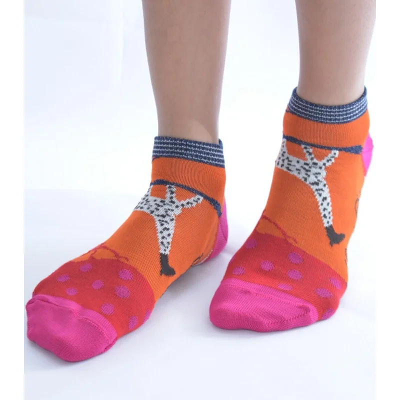 Socquettes Girafes Et Baobabs Berthe 4 Socquettes Girafes Et Baobabs Berthe – Image 2