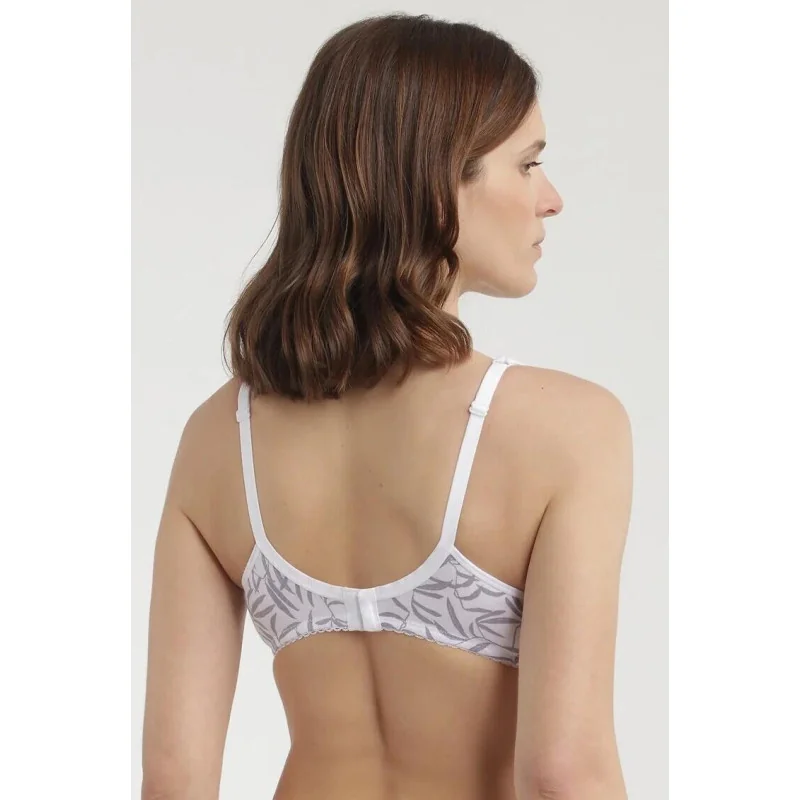 Soutien Gorge Dim Generous Coton Bio Feuilles Pastel 4 Soutien Gorge Dim Generous Coton Bio Feuilles Pastel – Image 2