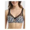 Soutien Gorge Dim Generous Imprimé Fleurs Noires -Meilleur Lingerie Magasin soutien gorge dim generous imprime fleurs noires