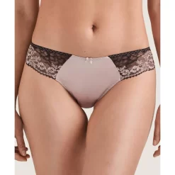 String Aubade Femme Glamour Dentelle Et Soie