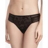 Tanga Chantelle Blanche Dentelle Noire -Meilleur Lingerie Magasin tanga chantelle blanche dentelle noire