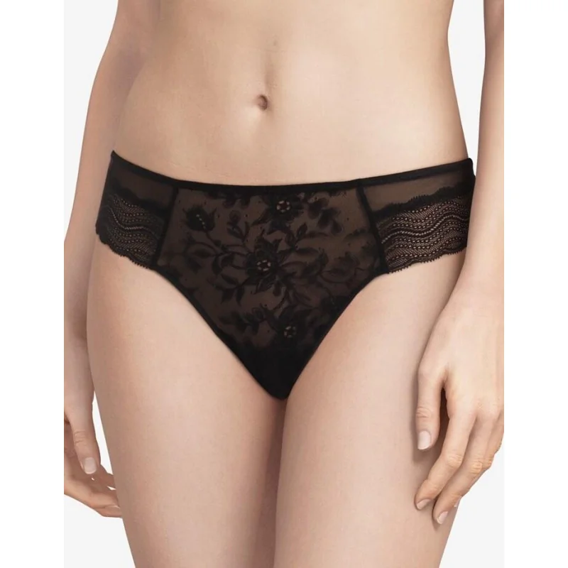 Tanga Chantelle Blanche Dentelle Noire 3 Tanga Chantelle Blanche Dentelle Noire
